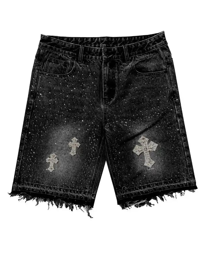 CERNITH™  Rhinestone Jorts