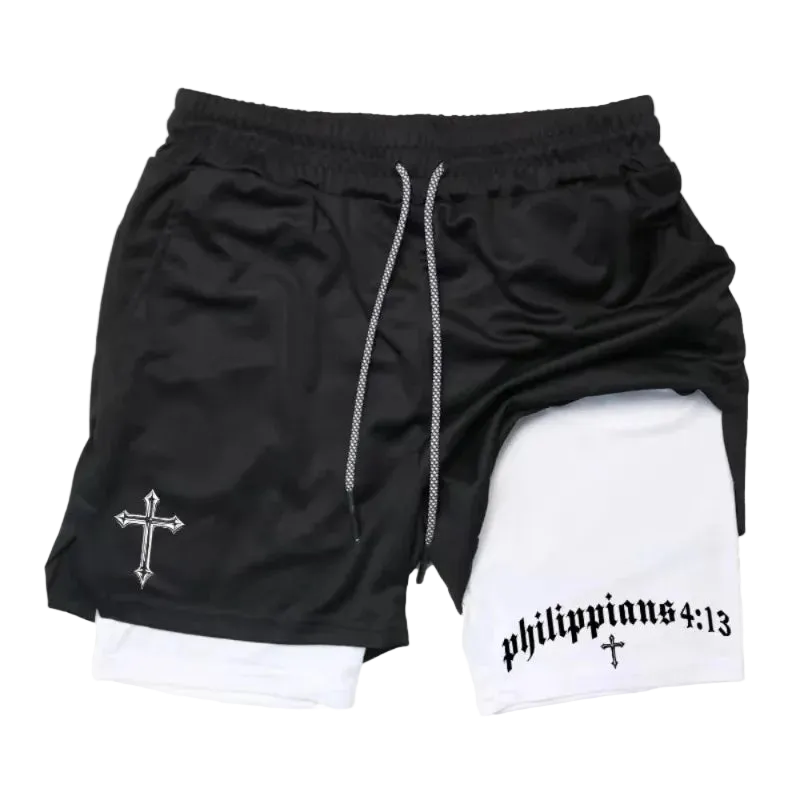 Cernith™ Philippians 4:13 Cross Shorts