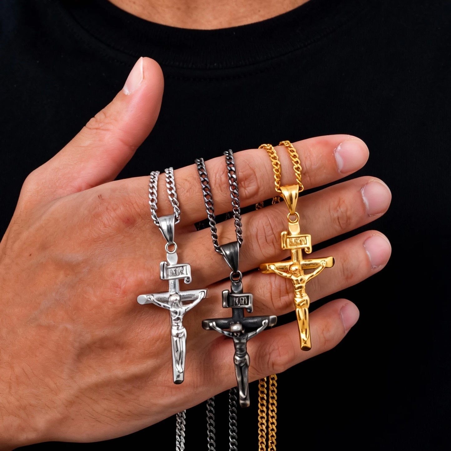 Cernith™ Radiant Christ Cross Necklace