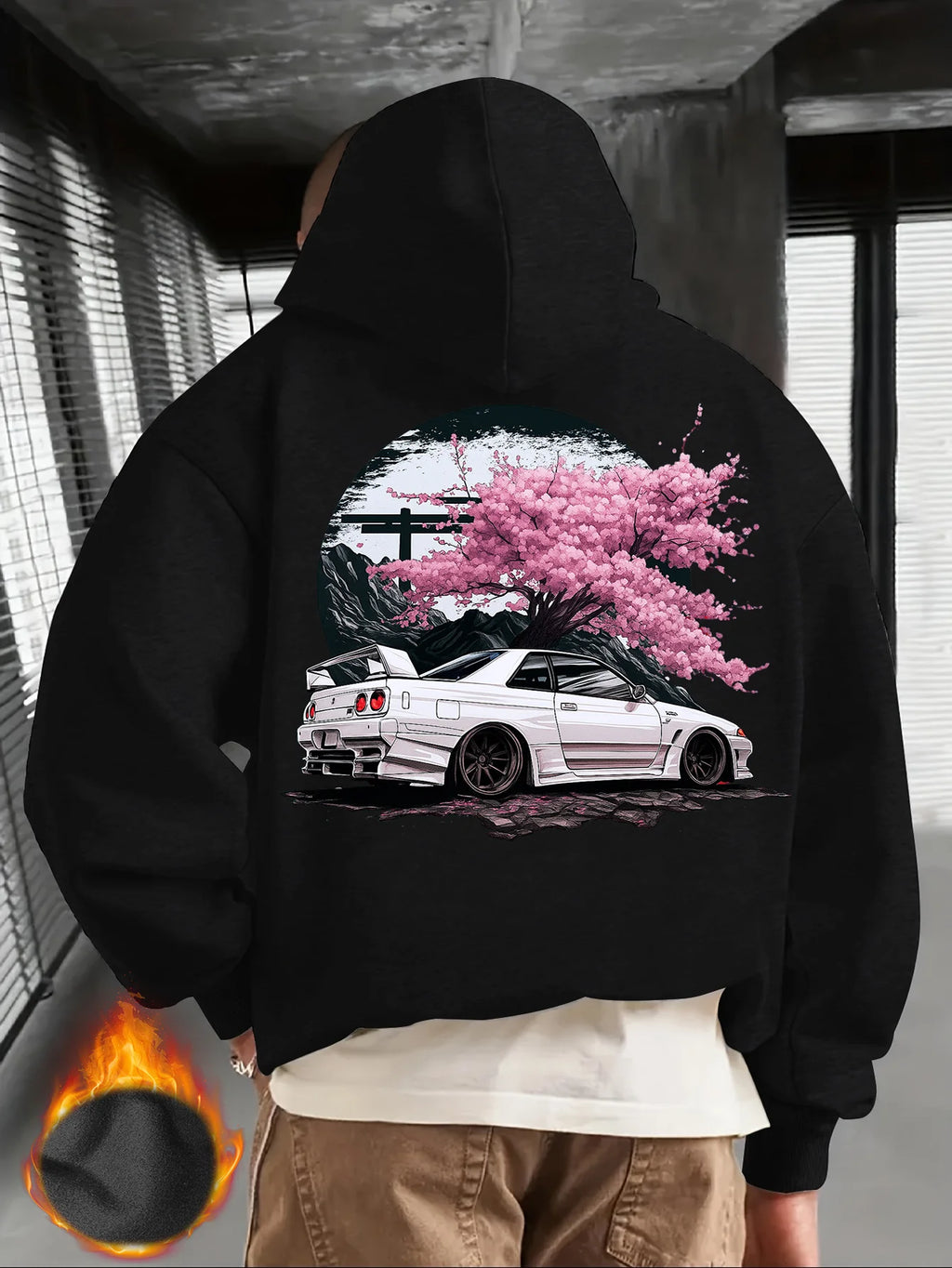 CERNITH™  JDM Car and Pink Cherry Blossom