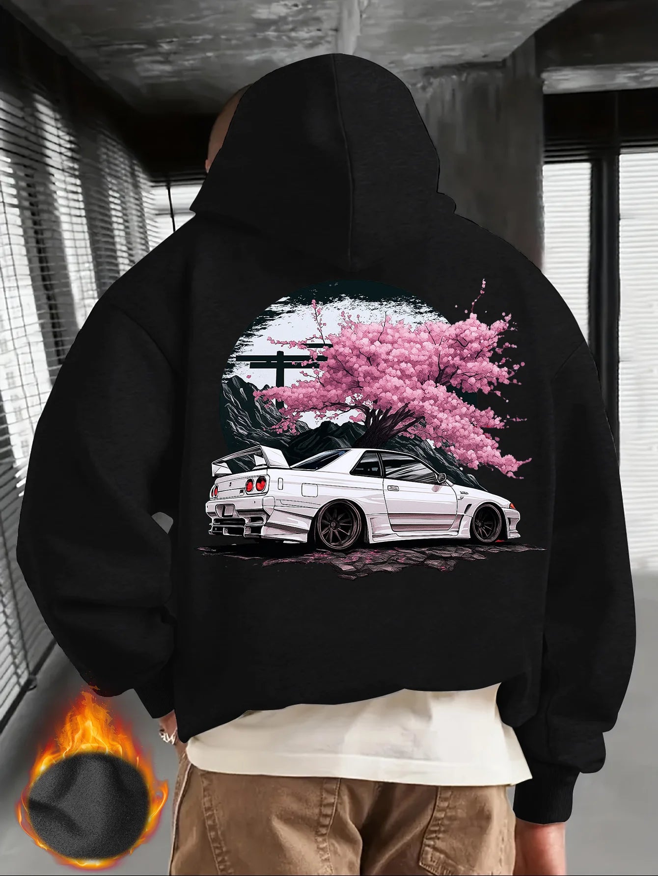CERNITH™  JDM Car and Pink Cherry Blossom