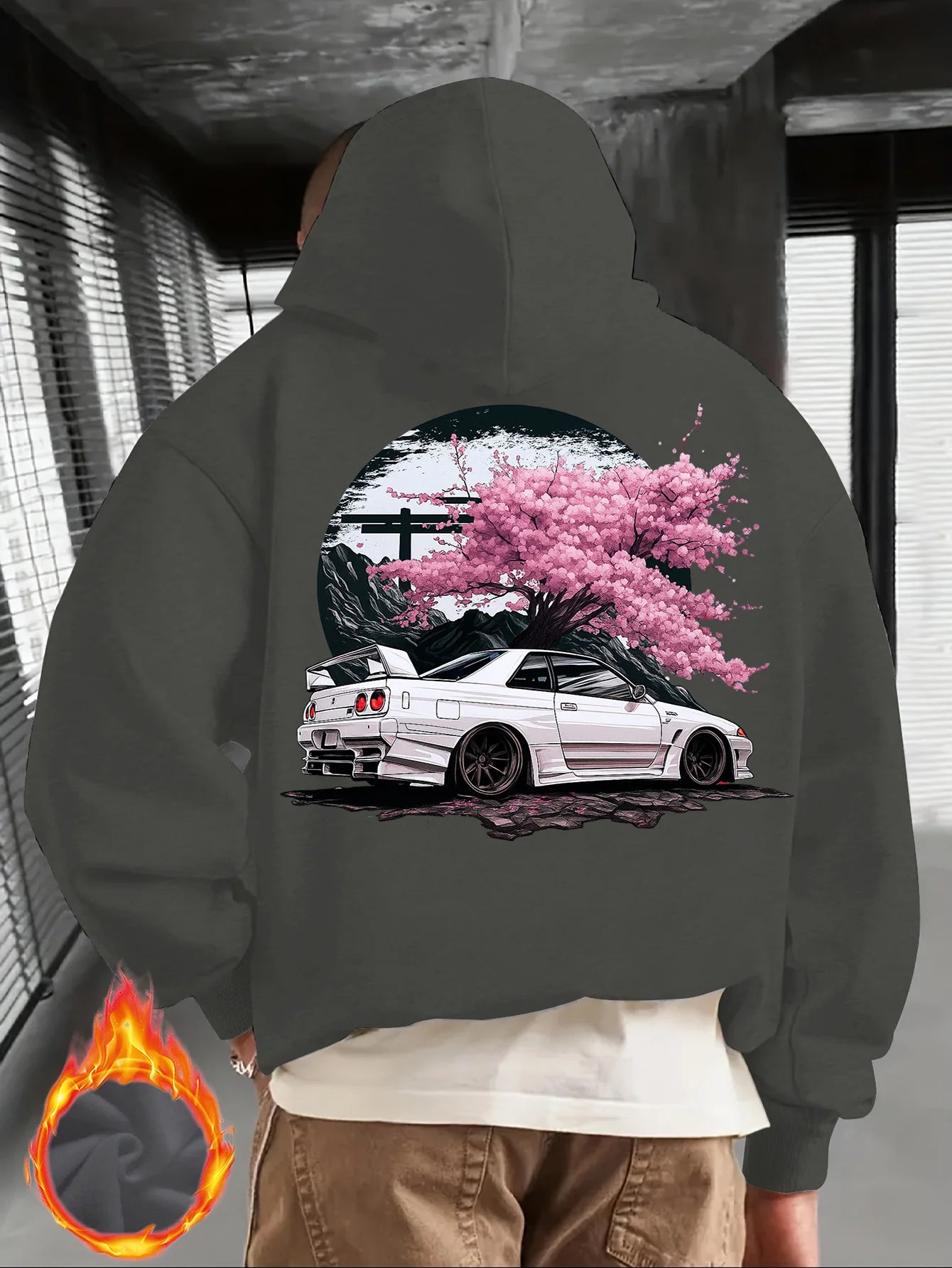 CERNITH™  JDM Car and Pink Cherry Blossom