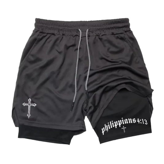 Cernith™ Philippians 4:13 Cross Shorts