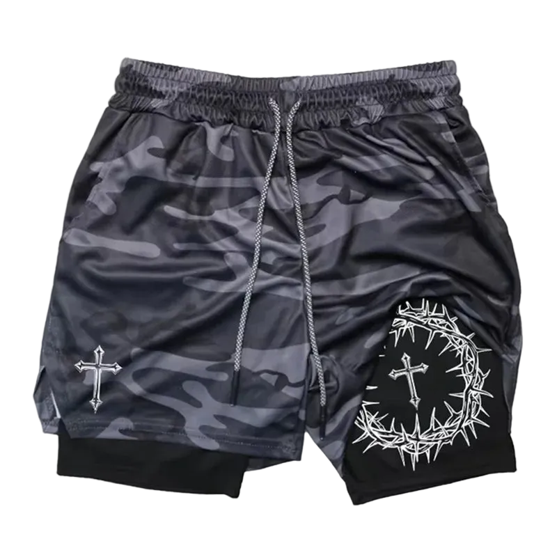 Cernith™ Crown of Thorns Cross Shorts